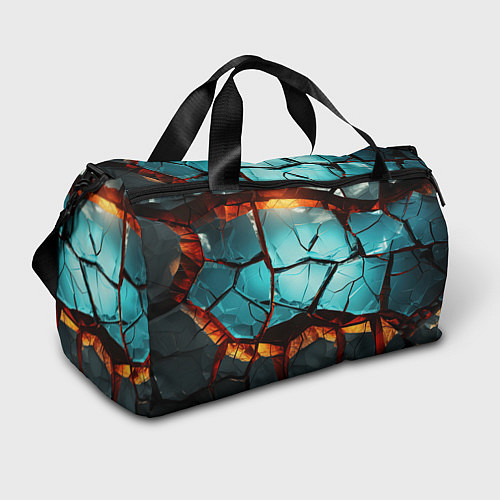 Спортивная сумка Абстрактные камни разломленные / 3D-принт – фото 1