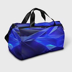 Спортивная сумка Black and blue abstract background sport style