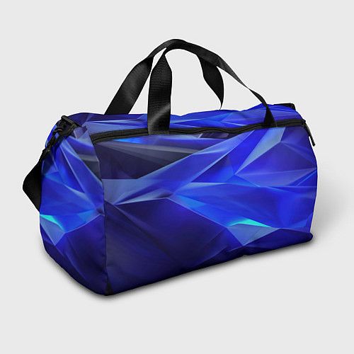 Спортивная сумка Black and blue abstract background sport style / 3D-принт – фото 1