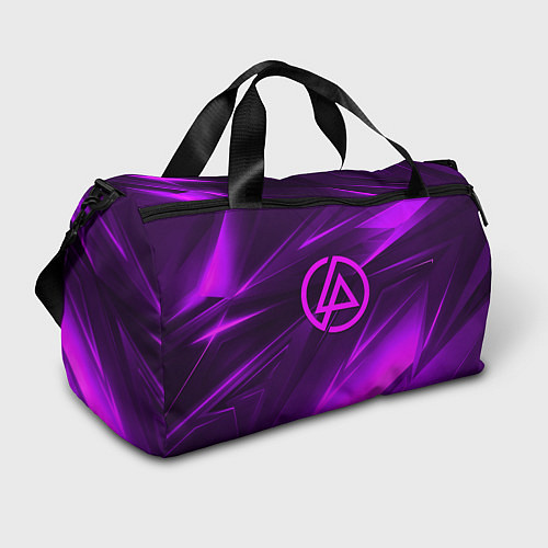 Спортивная сумка Linkin park neon stripes logo / 3D-принт – фото 1