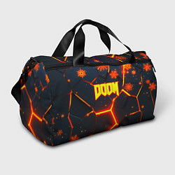 Спортивная сумка Doom плиты лого в огне
