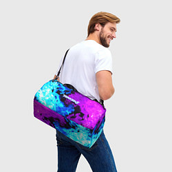 Сумки спортивные Tekken 8 неоновый огонь, цвет: 3D-принт — фото 2