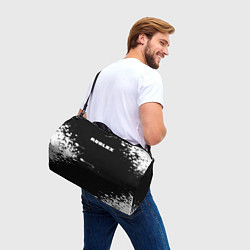 Сумки спортивные Roblox текстура краски белые, цвет: 3D-принт — фото 2