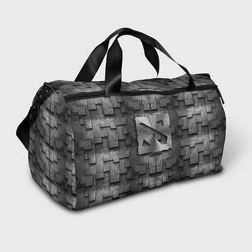 Спортивная сумка Dota - metal texture / 3D-принт – фото 1