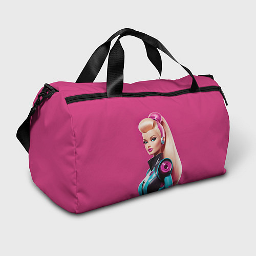 Спортивная сумка Кукла Барби - киберпанк / 3D-принт – фото 1