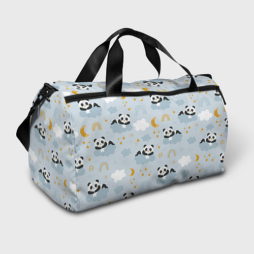 Спортивная сумка Панда на облаках / 3D-принт – фото 1