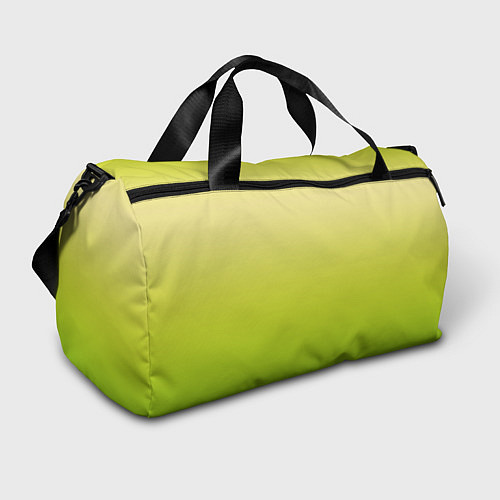 Спортивная сумка Градиент лимонный жёлто-салатовый / 3D-принт – фото 1