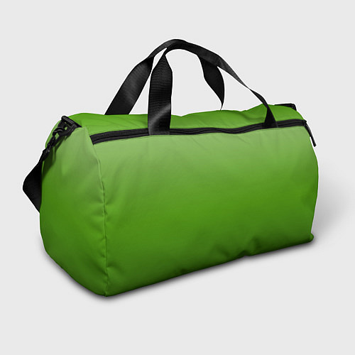 Спортивная сумка Градиент яблочный зелёный / 3D-принт – фото 1