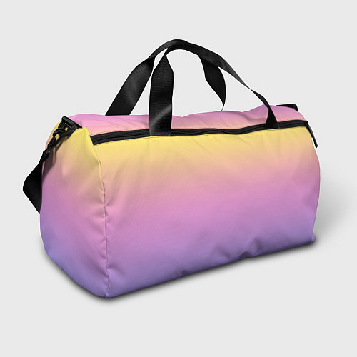 Спортивная сумка Нежный жёлто-сиреневый градиент / 3D-принт – фото 1
