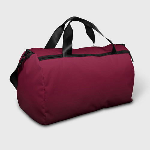 Спортивная сумка Градиент тёмный вишнёвый / 3D-принт – фото 1