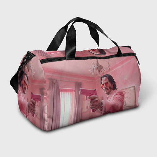 Спортивная сумка Джон Уик в розовом костюме / 3D-принт – фото 1