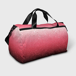Спортивная сумка Градиент розово-чёрный брызги