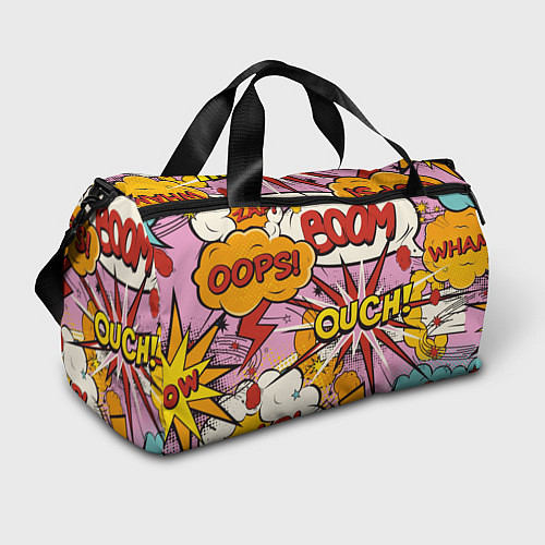Спортивная сумка Oops-boom: комикс бум / 3D-принт – фото 1