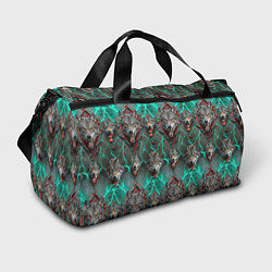 Спортивная сумка Эпичный паттерн из волков