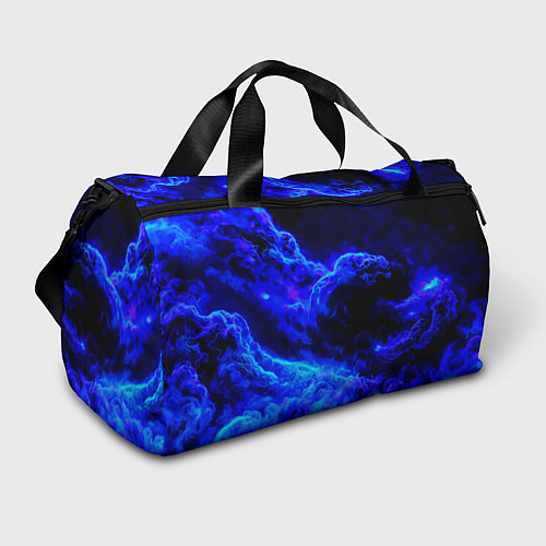 Спортивная сумка Синий густой дым - inferno blue / 3D-принт – фото 1