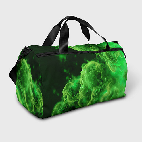 Спортивная сумка Зелёный густой дым - inferno green / 3D-принт – фото 1