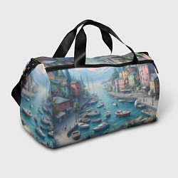 Спортивная сумка Гавань с лодками