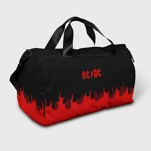 Спортивная сумка AC DC fire rock steel / 3D-принт – фото 1