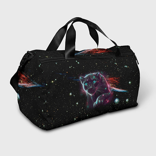 Спортивная сумка Межгалактическая пантера - космос от нейросети / 3D-принт – фото 1