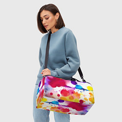 Сумки спортивные Яркие абстрактные акварельные кляксы - нейросеть, цвет: 3D-принт — фото 2