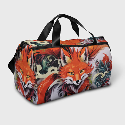Спортивная сумка Лиса Кицунэ в японском стиле / 3D-принт – фото 1