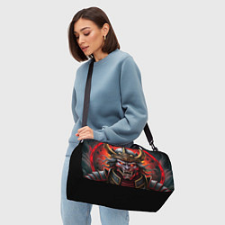 Сумки спортивные Самурай нечеловек свирепый, цвет: 3D-принт — фото 2