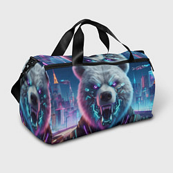 Спортивная сумка Cyber bear - neon glow