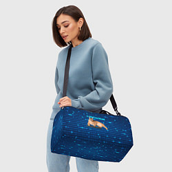 Сумки спортивные Кот Шлепа хакер, цвет: 3D-принт — фото 2