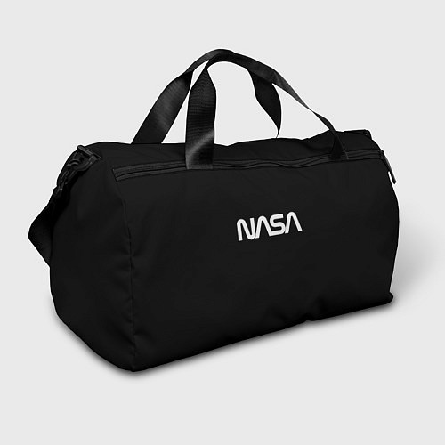 Спортивная сумка Nasa white logo / 3D-принт – фото 1