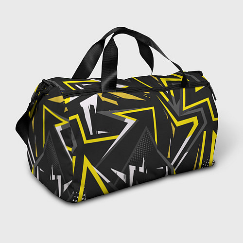 Спортивная сумка Абстрактный узор с геометрической концепцией / 3D-принт – фото 1