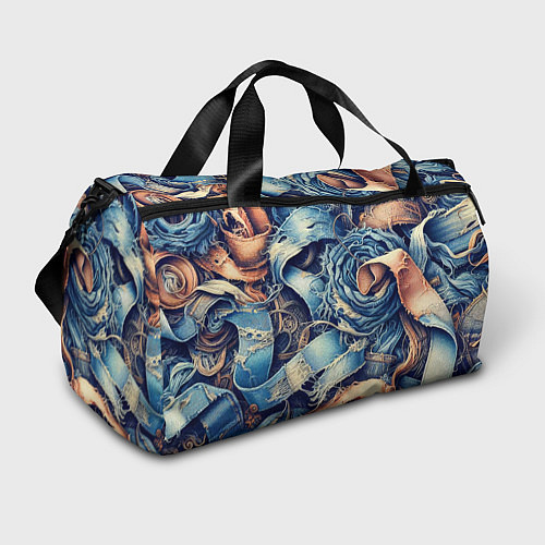 Спортивная сумка Джинсовая рванина - модный тренд / 3D-принт – фото 1