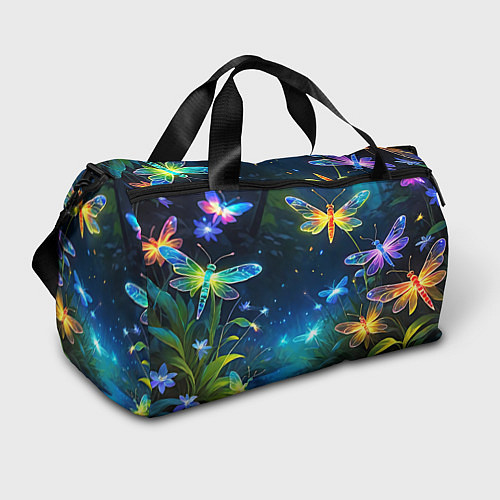 Спортивная сумка Сказочный лес - бабочки / 3D-принт – фото 1
