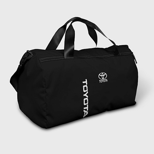 Спортивная сумка Toyota logo white steel / 3D-принт – фото 1