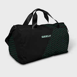 Сумки спортивные Geely чёрный мозаика, цвет: 3D-принт