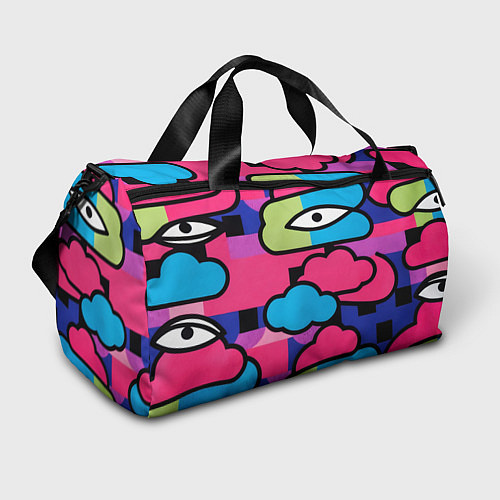 Спортивная сумка Глаза облака абстракция / 3D-принт – фото 1