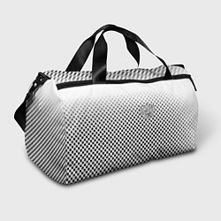 Спортивная сумка Герб РФ клетка паттерн