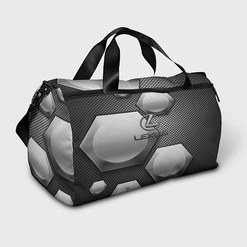 Спортивная сумка Lexus карбон стиль / 3D-принт – фото 1