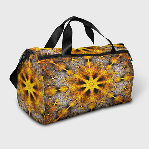 Спортивная сумка Золотые фракталы / 3D-принт – фото 1
