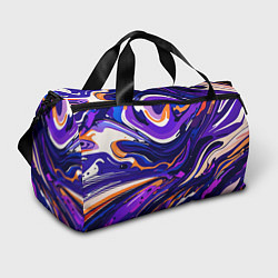 Спортивная сумка Разноцветная абстракция разводов