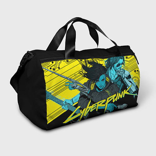 Спортивная сумка Киберпанк - Киану Ривз / 3D-принт – фото 1