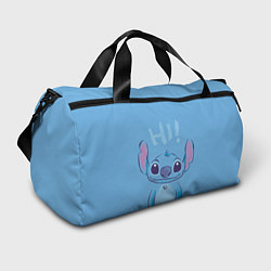 Сумки спортивные Stitch says hi, цвет: 3D-принт