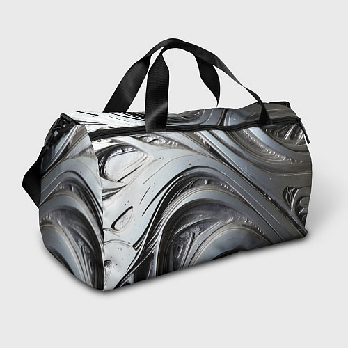 Спортивная сумка Полированный серебряный металл / 3D-принт – фото 1