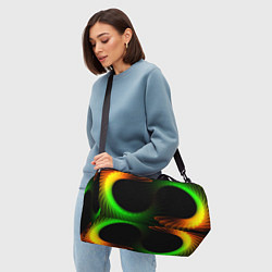 Сумки спортивные Оптический дым текстура, цвет: 3D-принт — фото 2