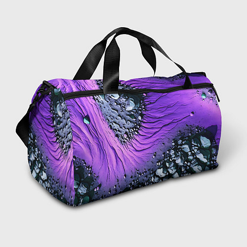 Спортивная сумка Камни и фиолетовая земля / 3D-принт – фото 1