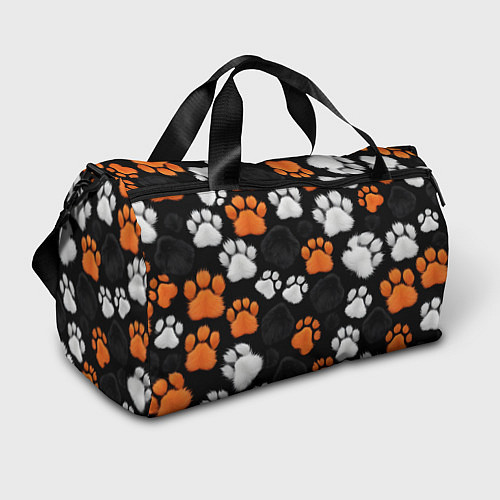 Спортивная сумка Мохнатые лапки / 3D-принт – фото 1