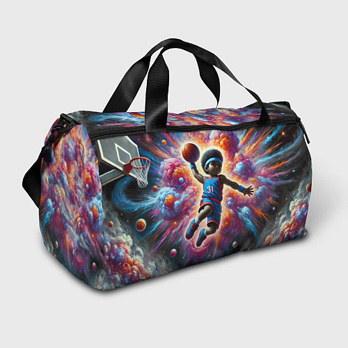 Спортивная сумка Бейсболист и космос / 3D-принт – фото 1