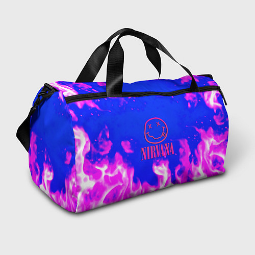 Спортивная сумка Nirvana neon flame / 3D-принт – фото 1