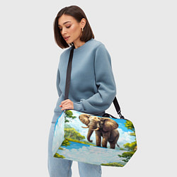 Сумки спортивные Огромный слон, цвет: 3D-принт — фото 2