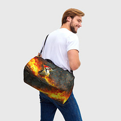Сумки спортивные Дятел в огне, цвет: 3D-принт — фото 2