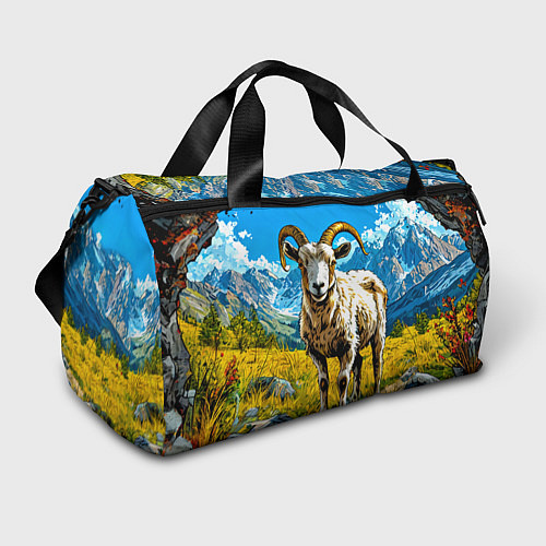 Спортивная сумка Горный козел / 3D-принт – фото 1